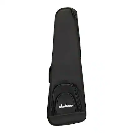 Front. Jackson - Jackson Polyester Made and Nylon Lining Interior Minion Concert Bass Gig Bag with Two Zippers and Jackson Logo (Black).