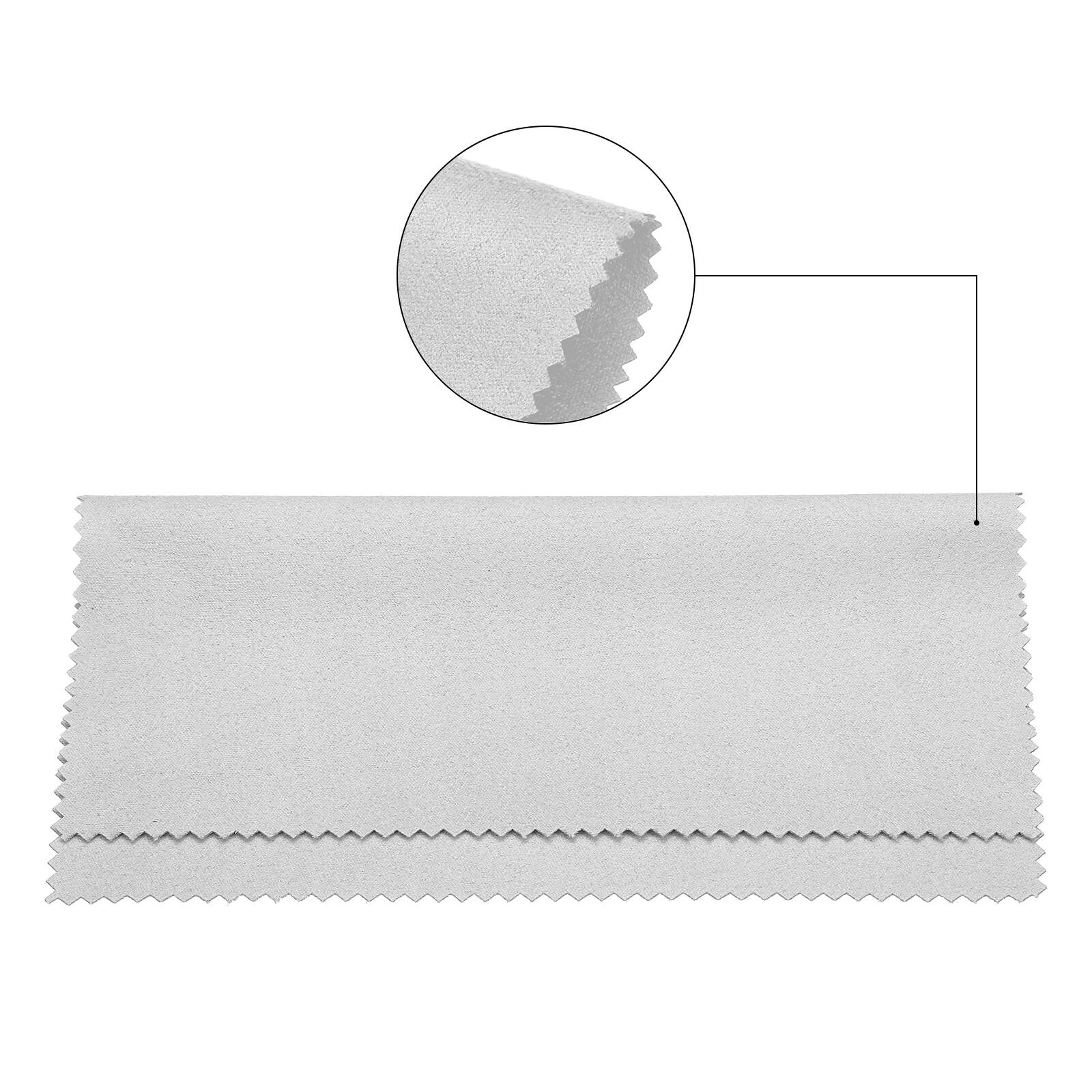 Alt View 2. Unique Bargains - Eyeglass Microfiber Cleaning Cloth 6"x6", 12pcs Soft Suede Wipe for Lens, Eyeglasses, Screens in Vinyl Pouch - Grey.