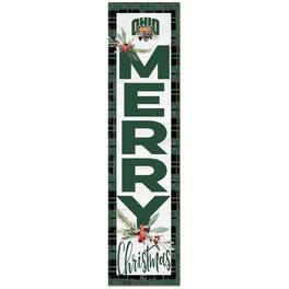 Jardine - Ohio Bobcats 12'' x 48'' Outdoor Christmas Leaner - White