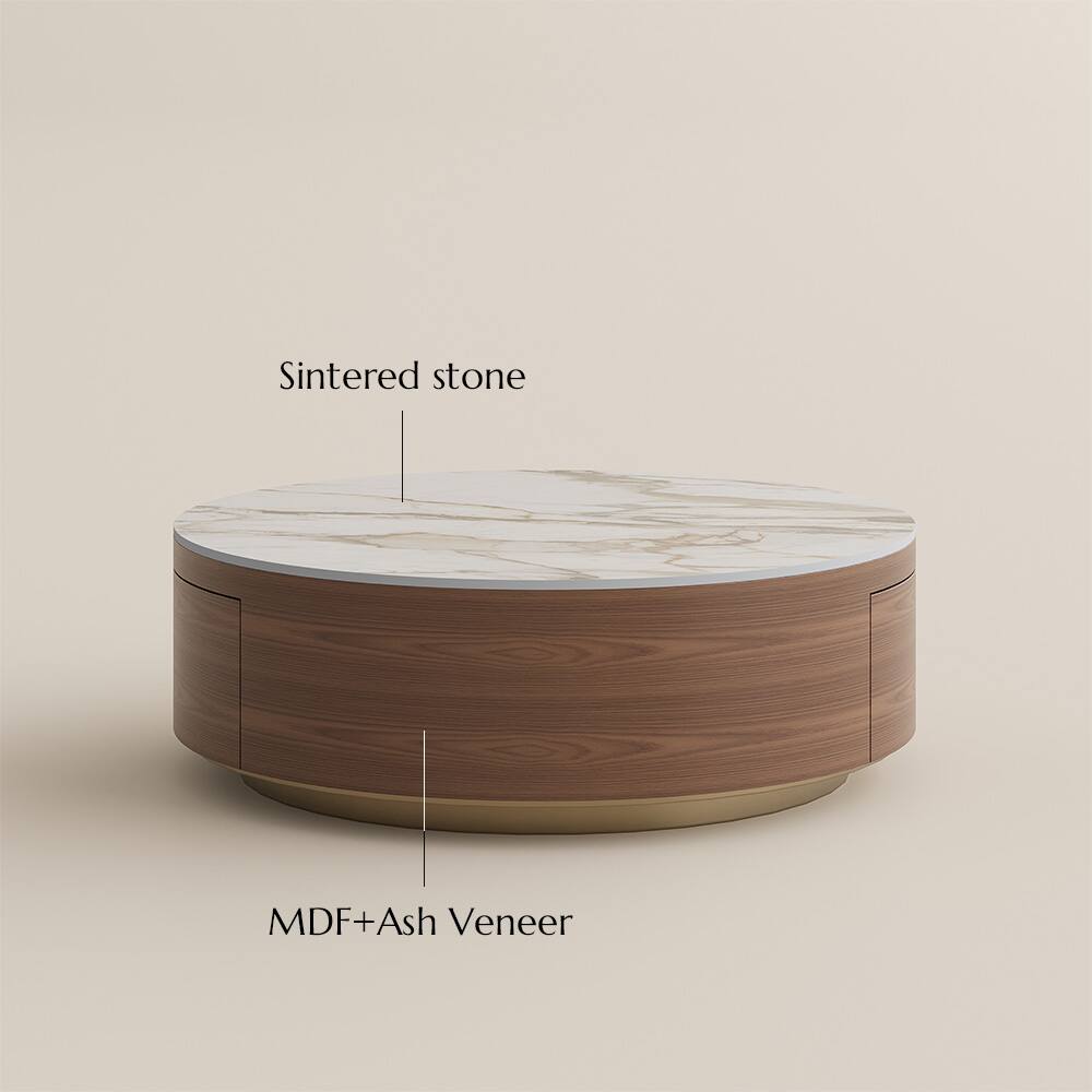 Sintered stone  
MDF+Ash Veneer