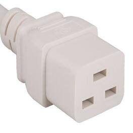 Sanoxy - Cables and Adapters; 3ft 14 AWG 15A 250V Power Cord (IEC320 C14 to IEC320 C19) - White
