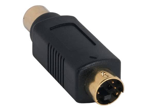 Cable Leader - S-Video Male to RCA Female Gold Plated Adapter - Black