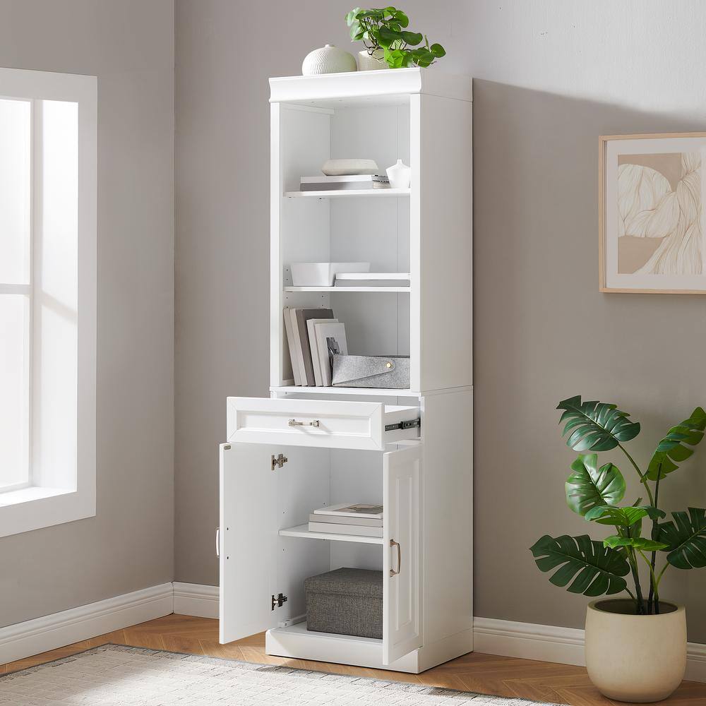 Alt View 8. Crosley Furniture - Stanton Storage Bookcase - White.