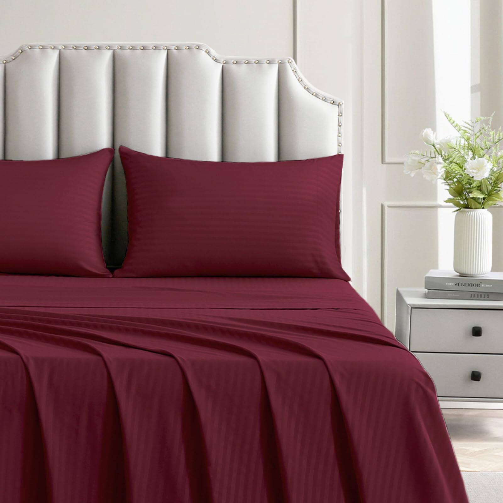 Damask-burgundy Red Full