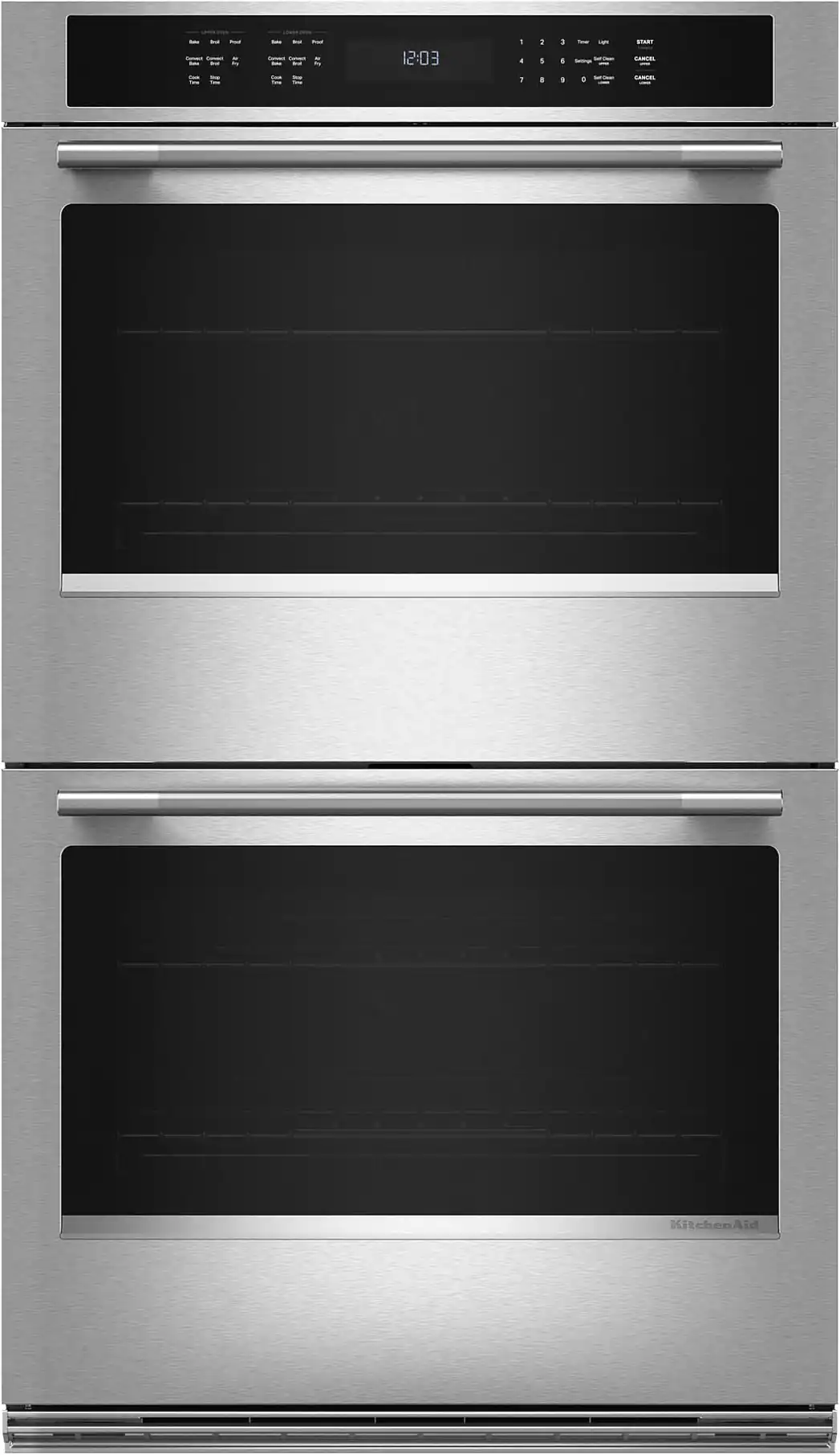 KitchenAid - 30" Built-In Electric Double Wall Oven with Air Fry Mode - Stainless Steel