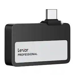 Lexar - 2TB Professional Go USB 3.2 Gen 2 Type-C Portable SSD - Black