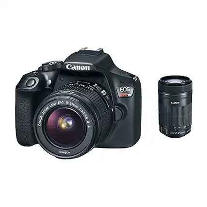 Canon EF-S Lens 18-55mm Zoom 1:3.5-5.6 Canon SI EOS Rebel, Canon US 55-250 SBS