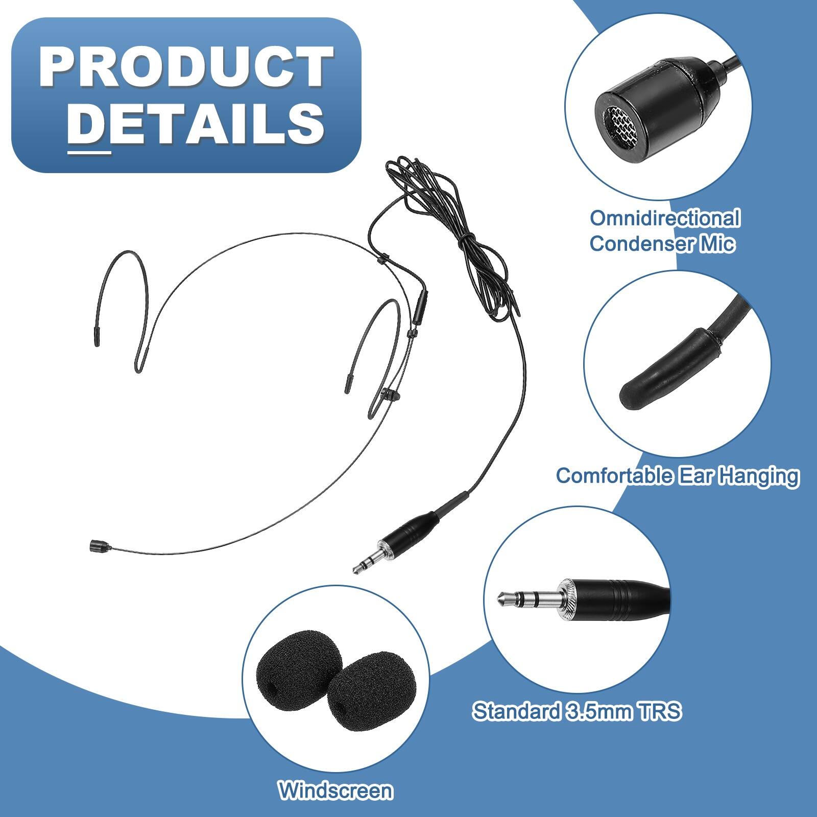 PRODUCT DETAILS

- Omnidirectional Condenser Mic
- Comfortable Ear Hanging
- Standard 3.5mm TRS
- Windscreen