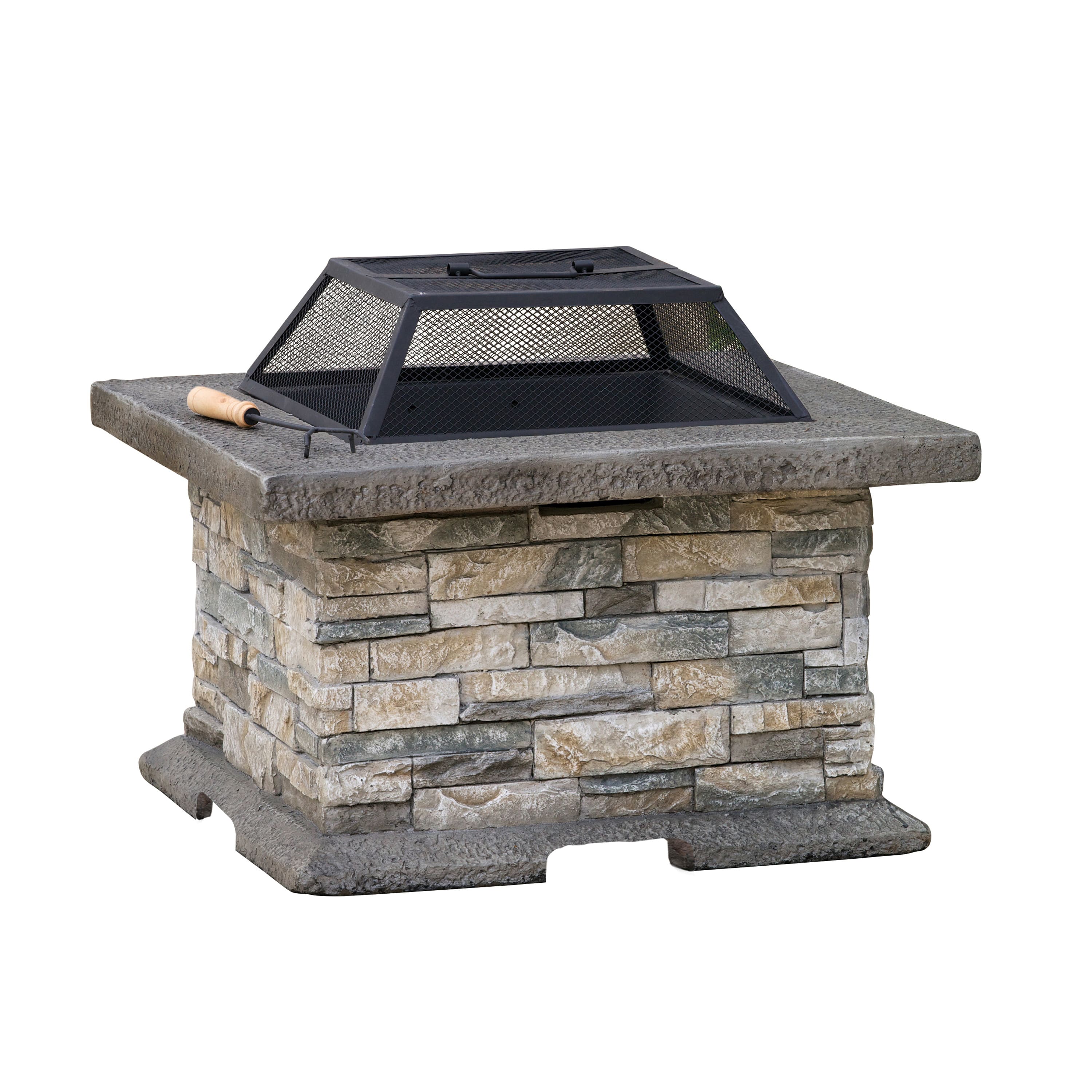 Mondawe - 28" Square MgO Fire Pit - Gray