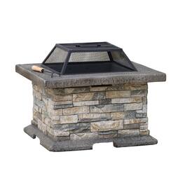 Mondawe - 28" Square MgO Fire Pit - Gray