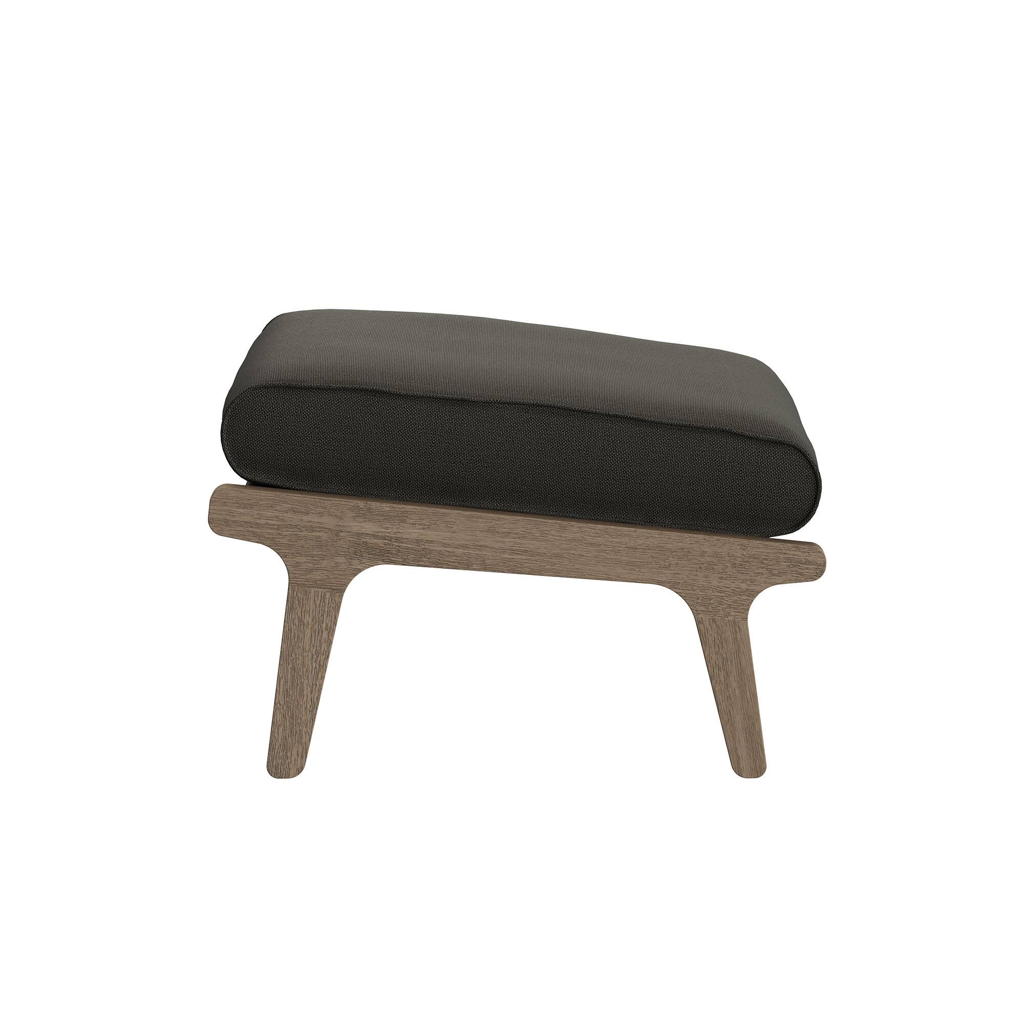 Alt View 5. Modway - Saratoga Outdoor Teak Wood Chair and Ottoman Set by Modway - Weathered Gray Flint.