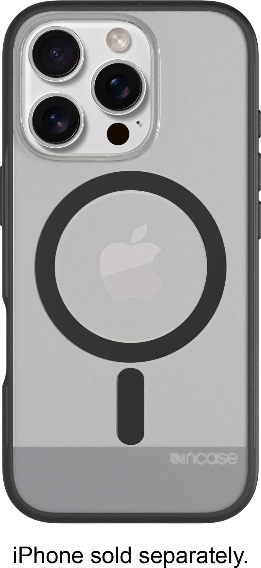 The text on the image reads "iPhone sold separately."