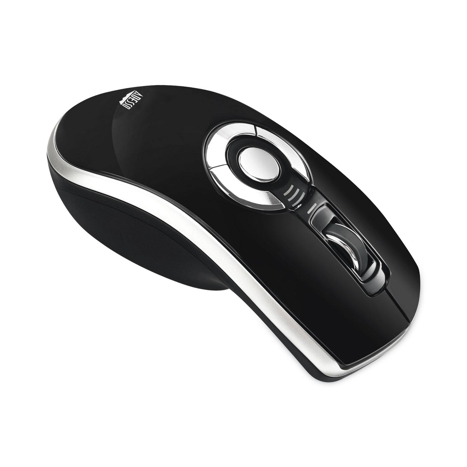Alt View 3. Adesso - IMOUSEP20 2.4 GHz Frequency 100 ft. Wireless Range Left/Right Hand Use Air Mouse Elite Wireless Presenter Mouse - Black - Black.