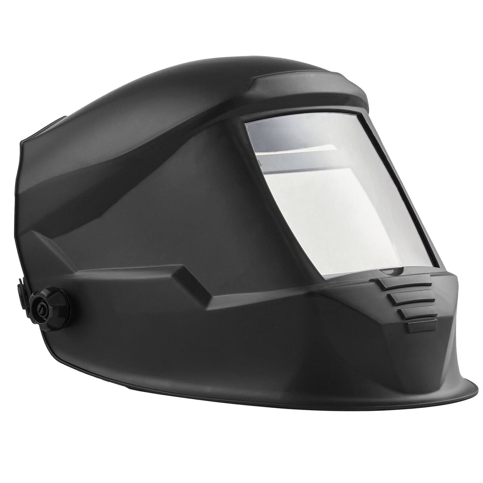 Alt View 5. VEVOR - Welding Helmet Auto Darkening, 3.94" x 3.15" True Color Welding Hood, Solar-Powered Welder Mask 4 Arc Sensors - Black.
