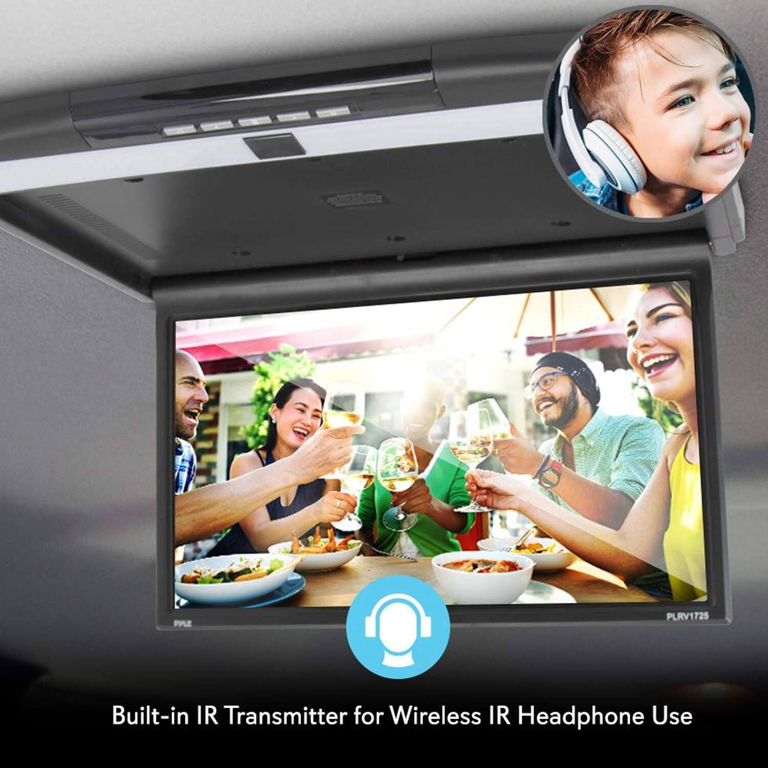 PYLE PLRV1725 Built-in IR Transmitter for Wireless IR Headphone Use