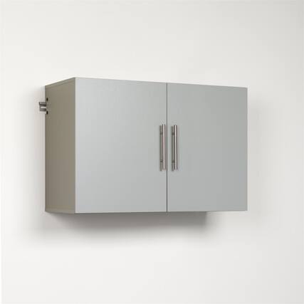 Front. Prepac - HangUps 36" Upper Storage Cabinet - Gray.