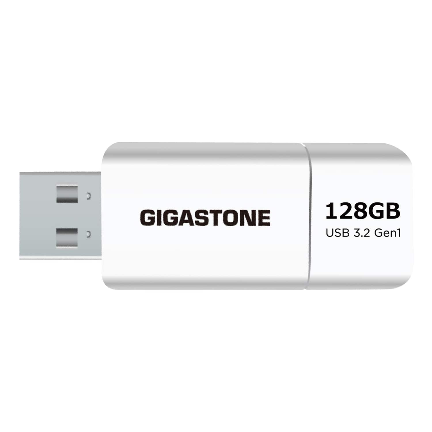 GIGASTONE - USB 3.1 Type-A Flash Drive 128 GB - White