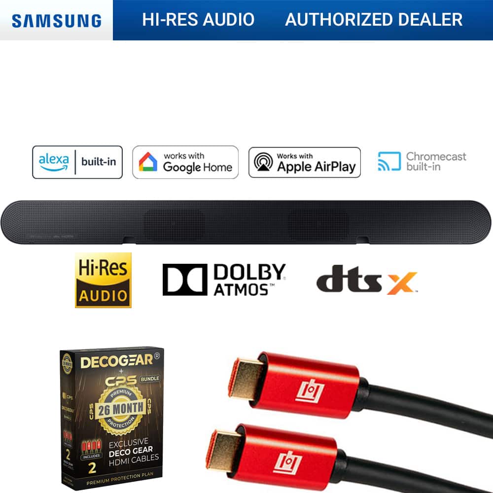 Samsung - Wireless Dolby ATMOS Soundbar + 26 Months Warranty Protection Bundle