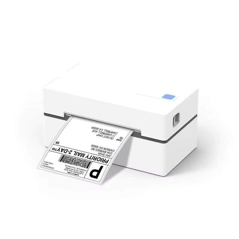 Luckbyte - 300DPI High-Speed Thermal Shipping Label Printer - 150mm/s Wireless Bluetooth 4x6 Labeler for Small Business & Home - White