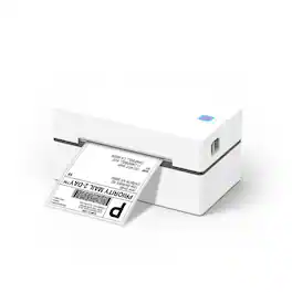 Luckbyte - 300DPI High-Speed Thermal Shipping Label Printer - 150mm/s Wireless Bluetooth 4x6 Labeler for Small Business & Home - White