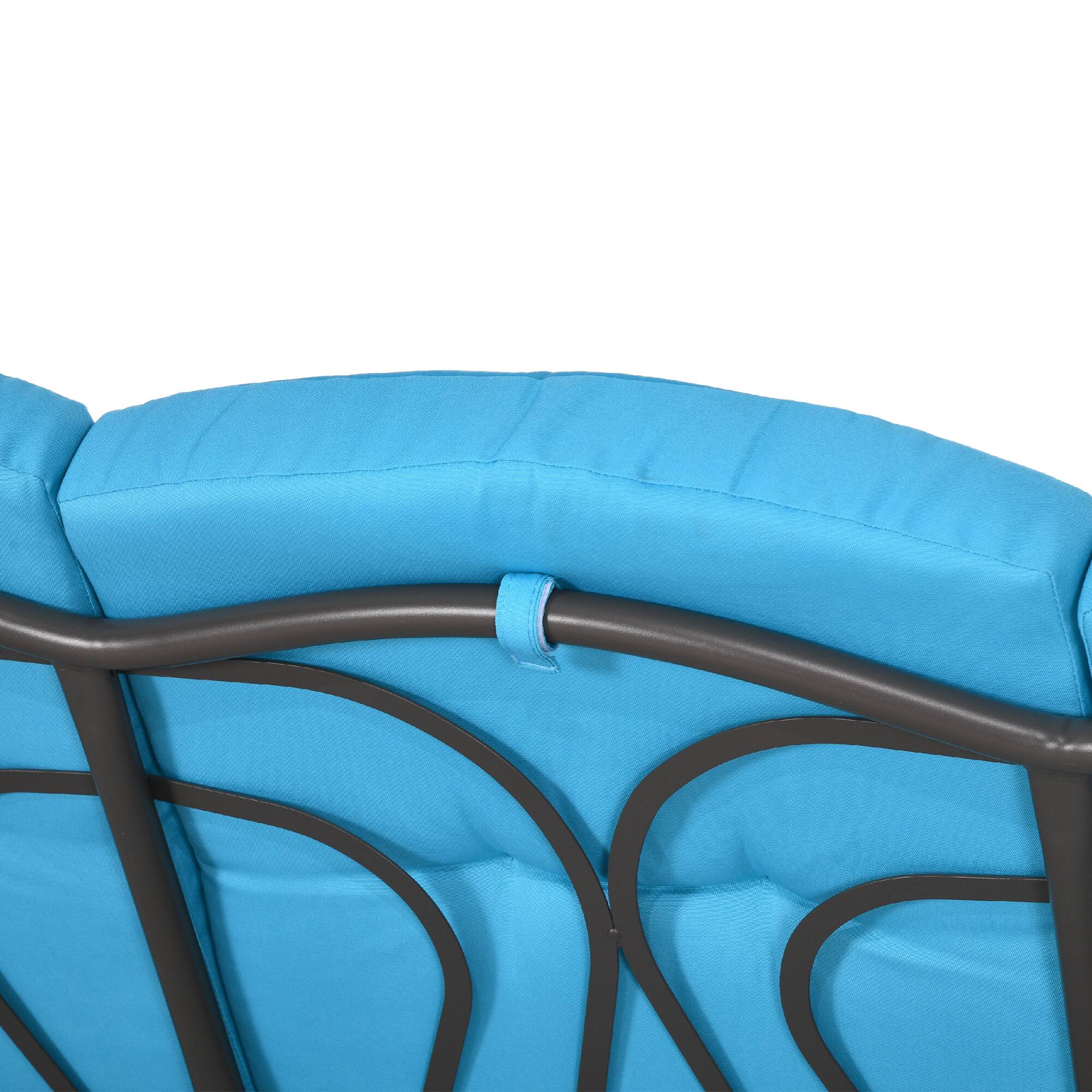 Alt View 5. Outsunny - Outsunny 3-Seat Patio Swing Chair Outdoor Porch Swing Glider with Adjustable Canopy.