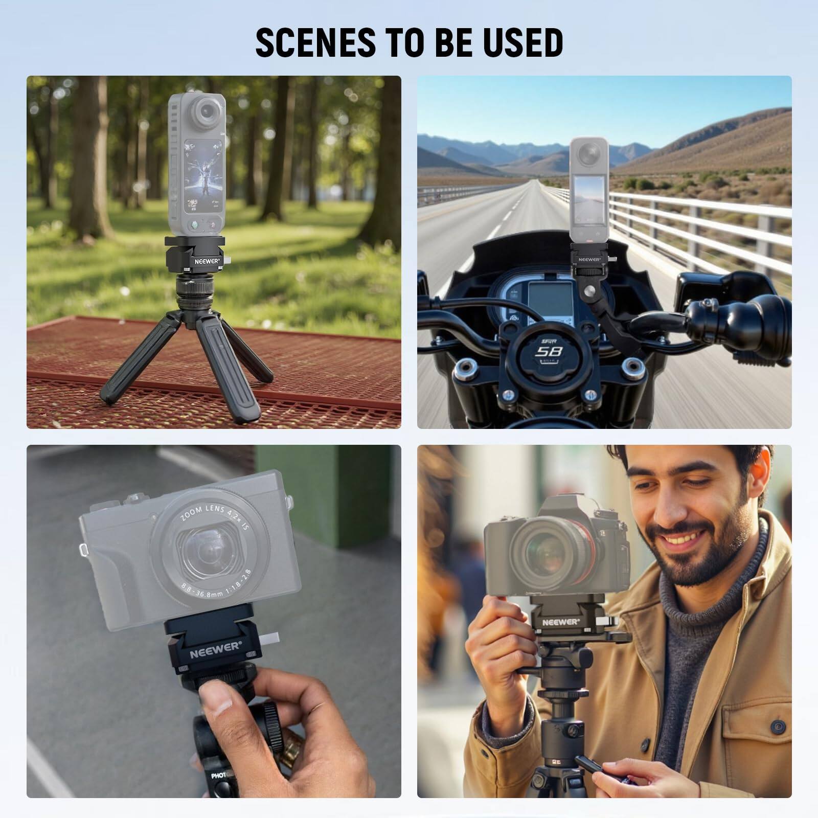 SCENES TO BE USED

NEEWER

ZOOM LENS 4.2-14.8mm 1:2.8

NEEWER

NEEWER

NEEWER