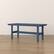 Alt View 4. Famapy - HDPE Outdoor Dining Table with Umbrella Hole & Cap-Solid Panel Patio Table for 8 People Weatherproof & Low Maintenance - Navy blue.