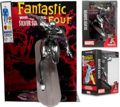 Fantastic Four
When the Silver Surfer Comes to Town
Marvel Comics Group
12¢
72
Mar
Ind
Marvel
Silver Surfer
Fantastic Four
When the Silver Surfer Comes to Town
Includes Comic Book
Fantastic Four #72
Marvel
14+