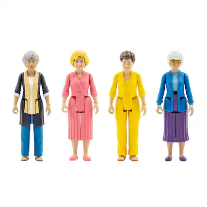 Front. Toynk - The Golden Girls 3.75-Inch Retro Action Figures | Set Of 4.
