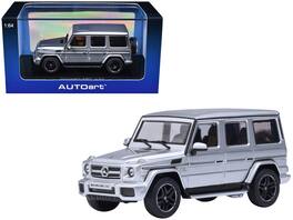 2017 Mercedes-Benz AMG G 63 1/64 Diecast Model Car by Autoart - Silver Metallic