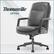 Front. Thomasville - Upton Bonded Leather Office Chair - Gray.