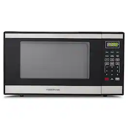 Farberware - 1.3 cu. ft. Countertop Microwave Oven – 1100W Power, Auto Cook Settings, and Safety Lock – - Stainless Steel