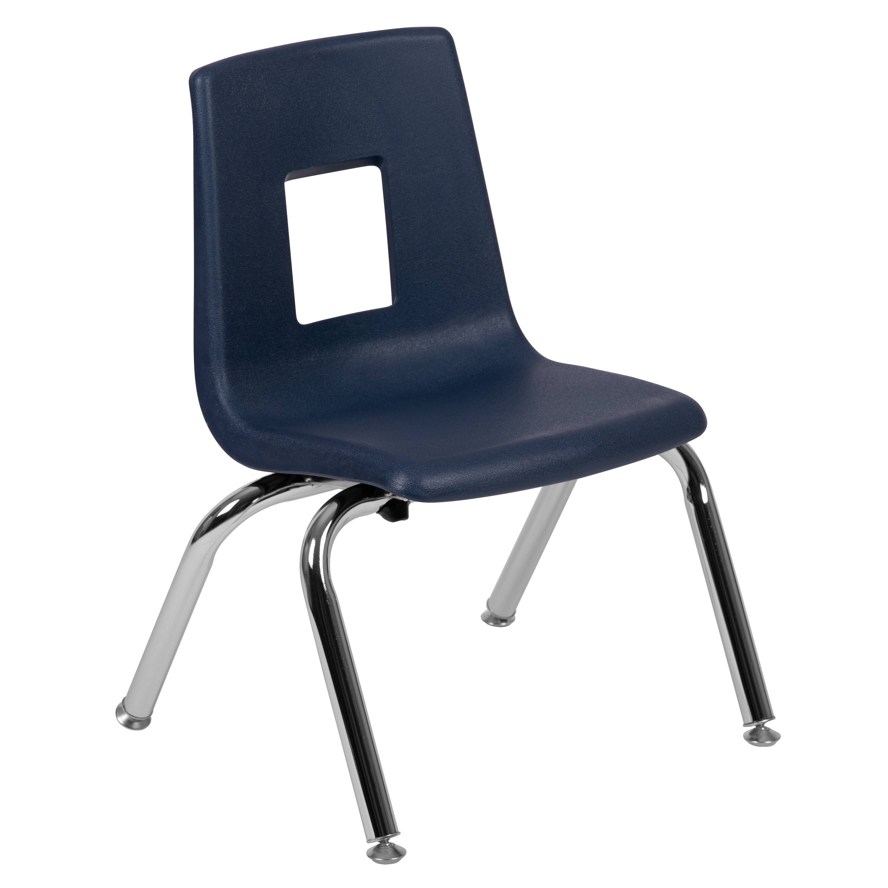 Emma + Oliver - Student Stack School Chair - 12-inch - Navy