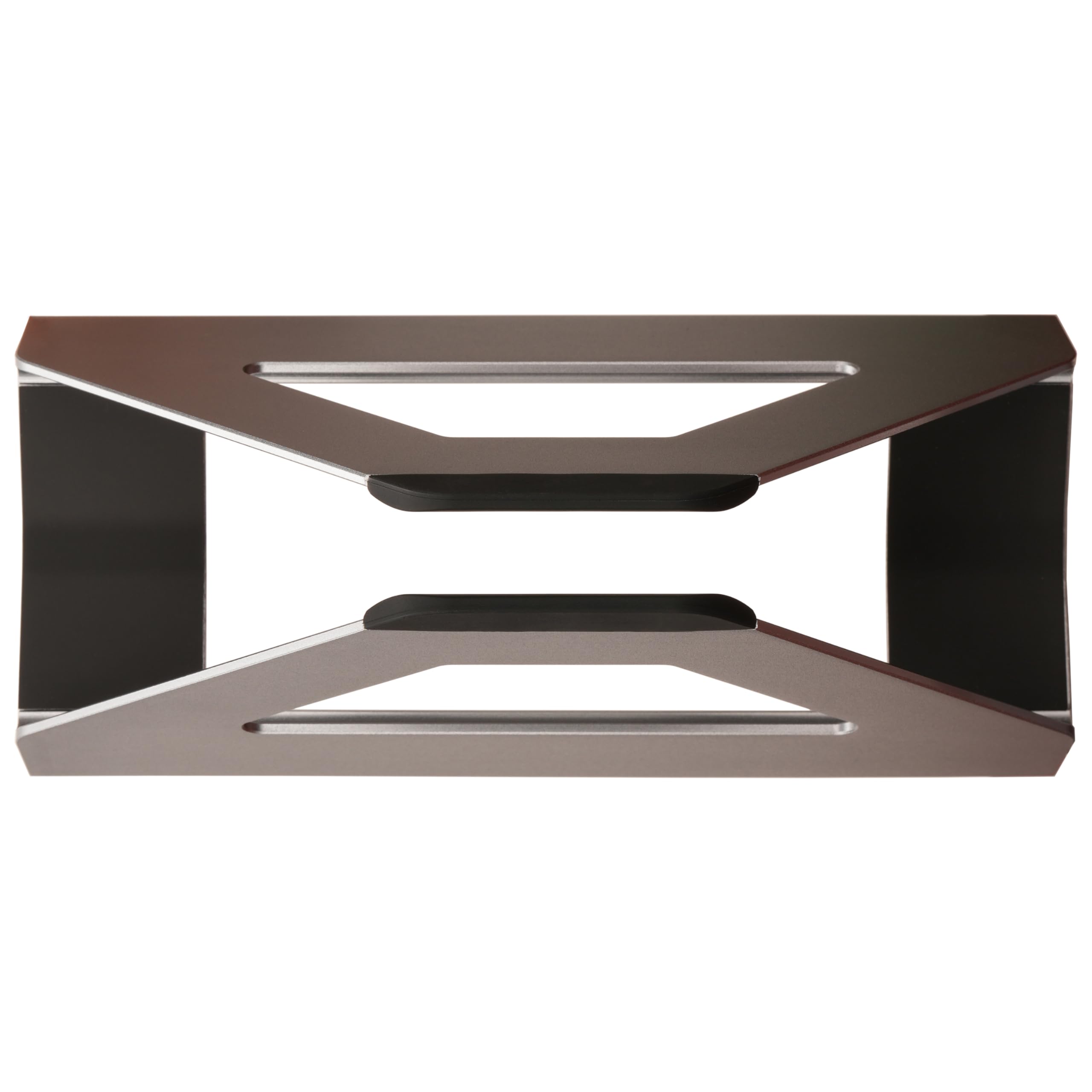 Alt View 2. HongFei - Vertical Laptop Stand, Space Saving Holder for MacBook with Tool-Free Width Adjustment, Anodized Aluminum for Desk - Space Gray.