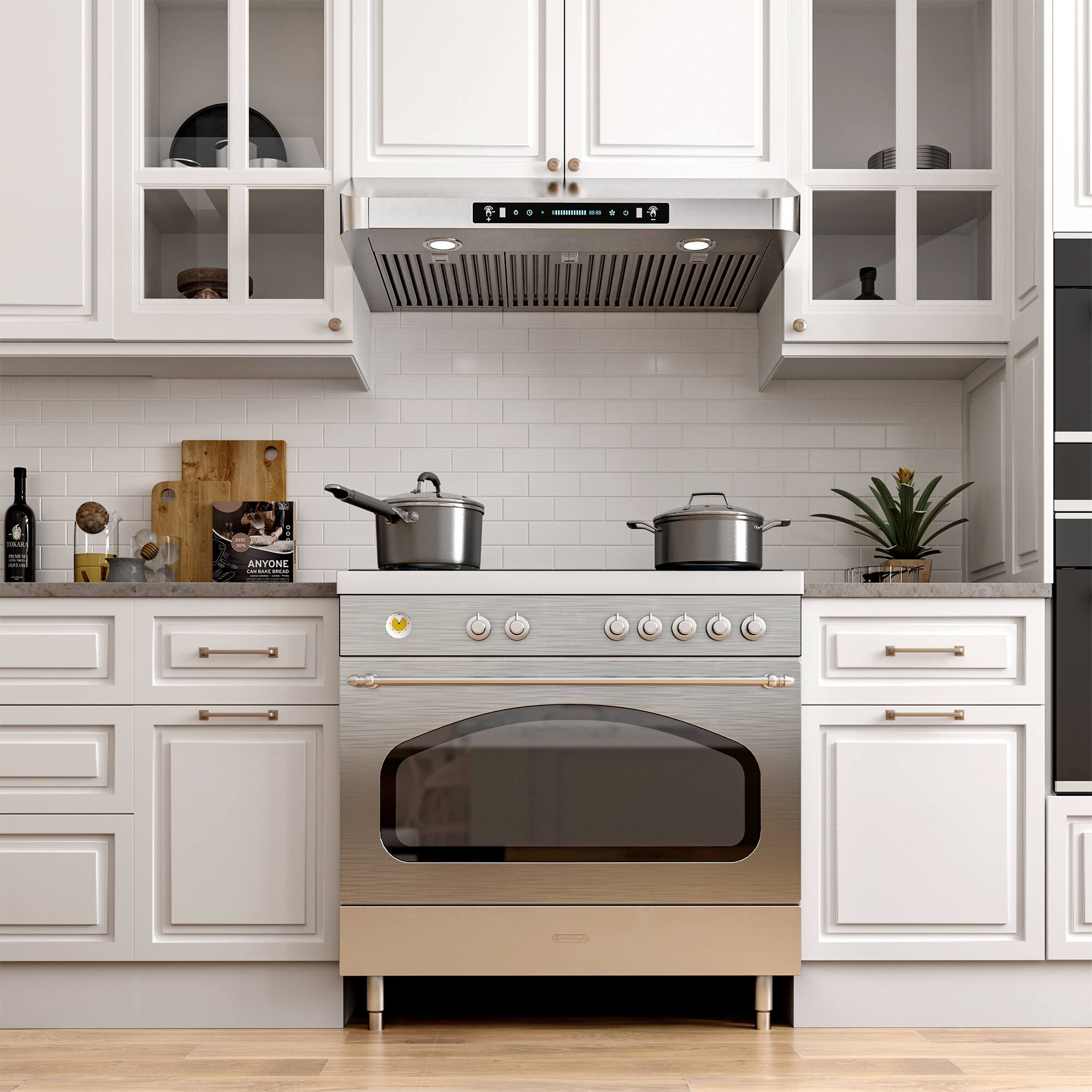 Alt View 1. Onefly - 42 inches - Externally Vented - Under Cabinet Range Hood - Stainless Steel.