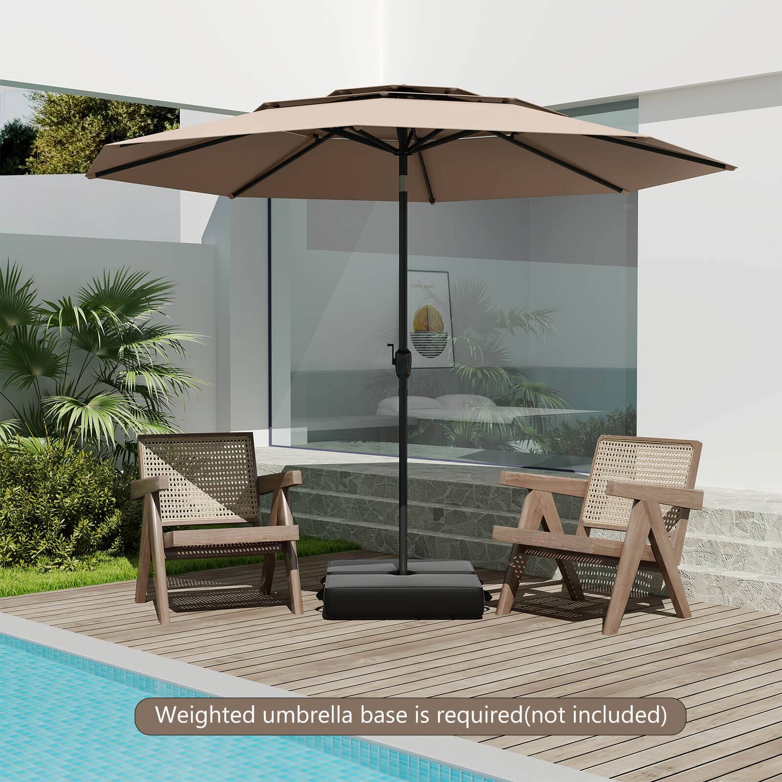Weighted umbrella base is required (not included)