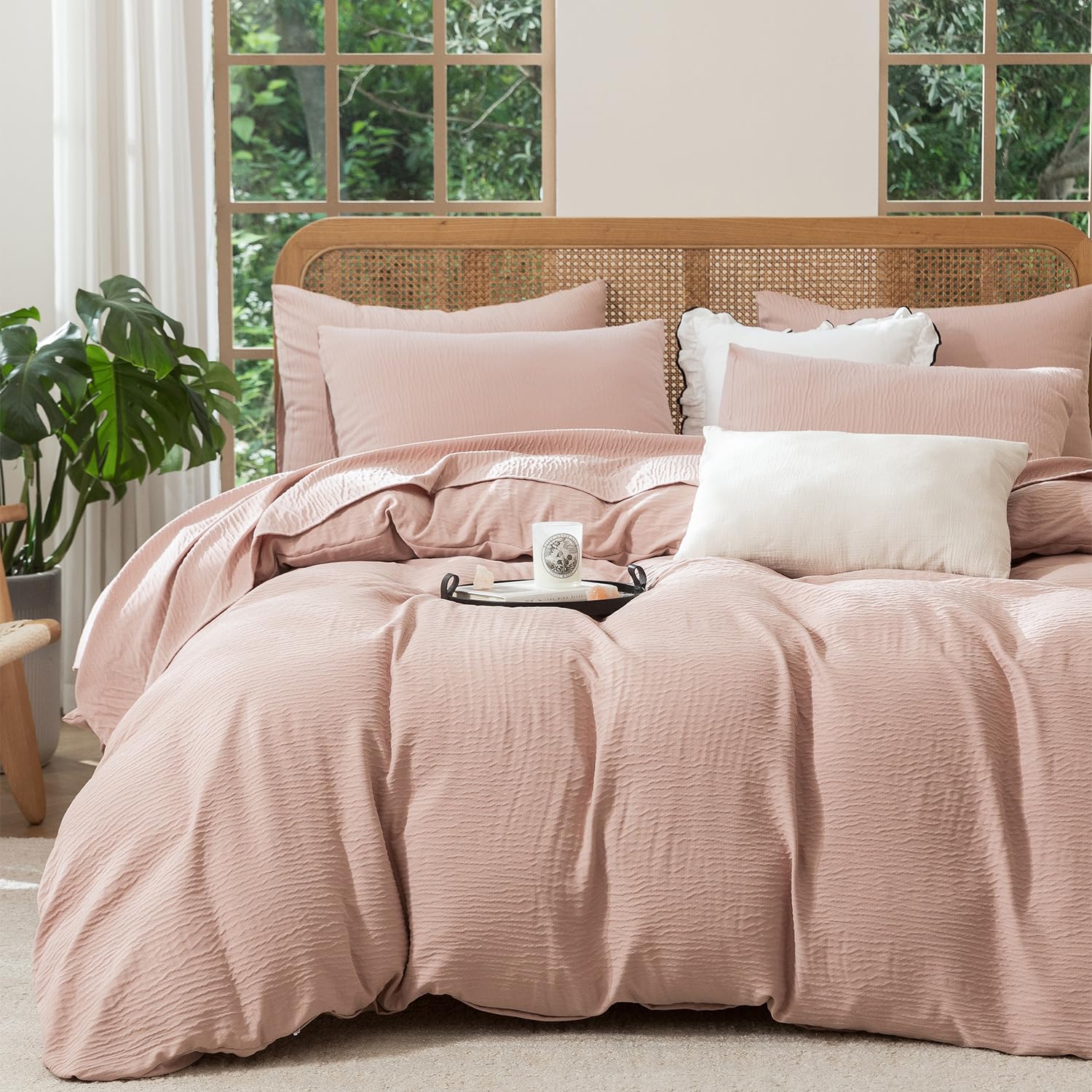 Dusty Rose (No Comforter)-King (104" x 90")