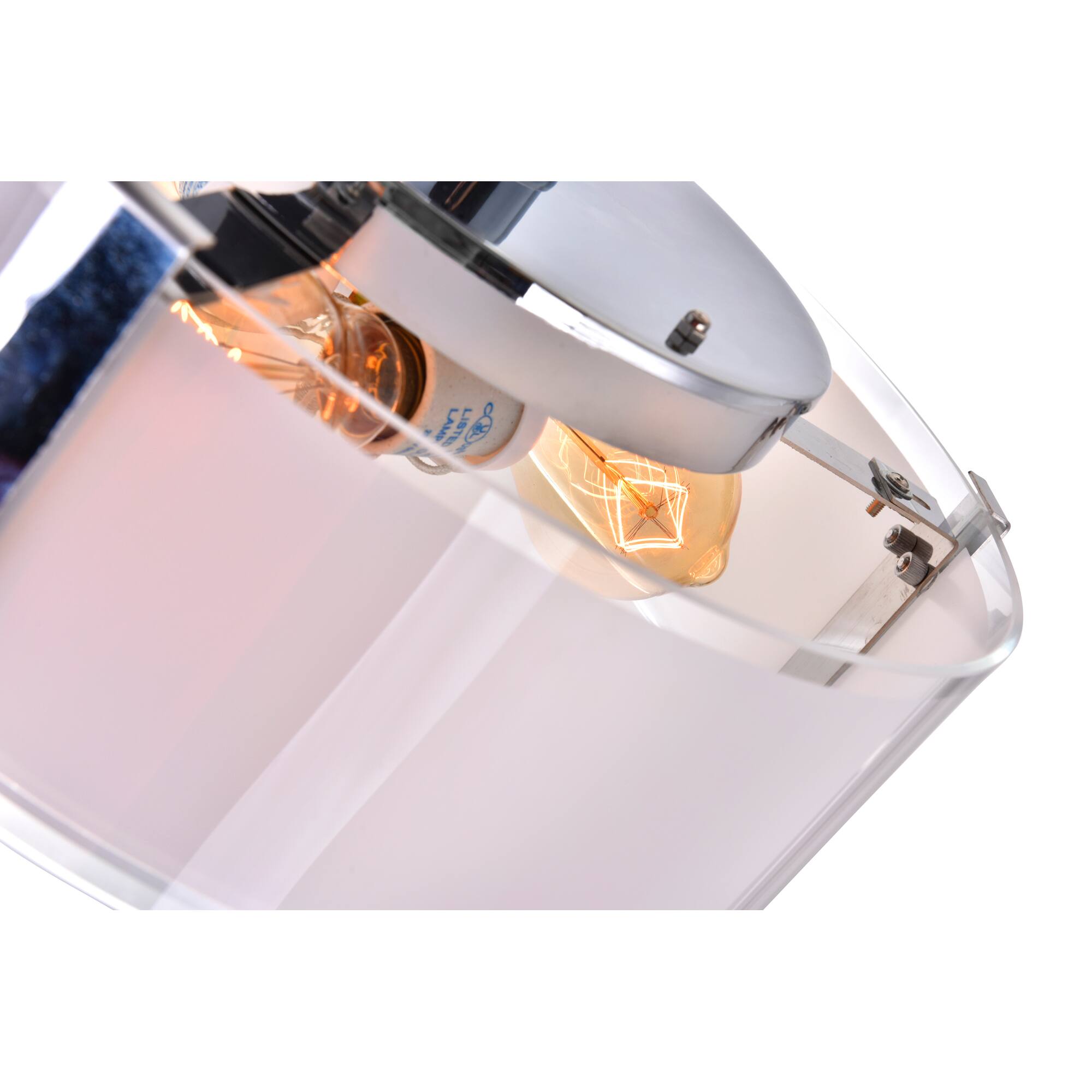 Alt View 1. CWI Lighting - Lucie 4 Light Drum Shade Chandelier With Chrome Finish - Chrome.