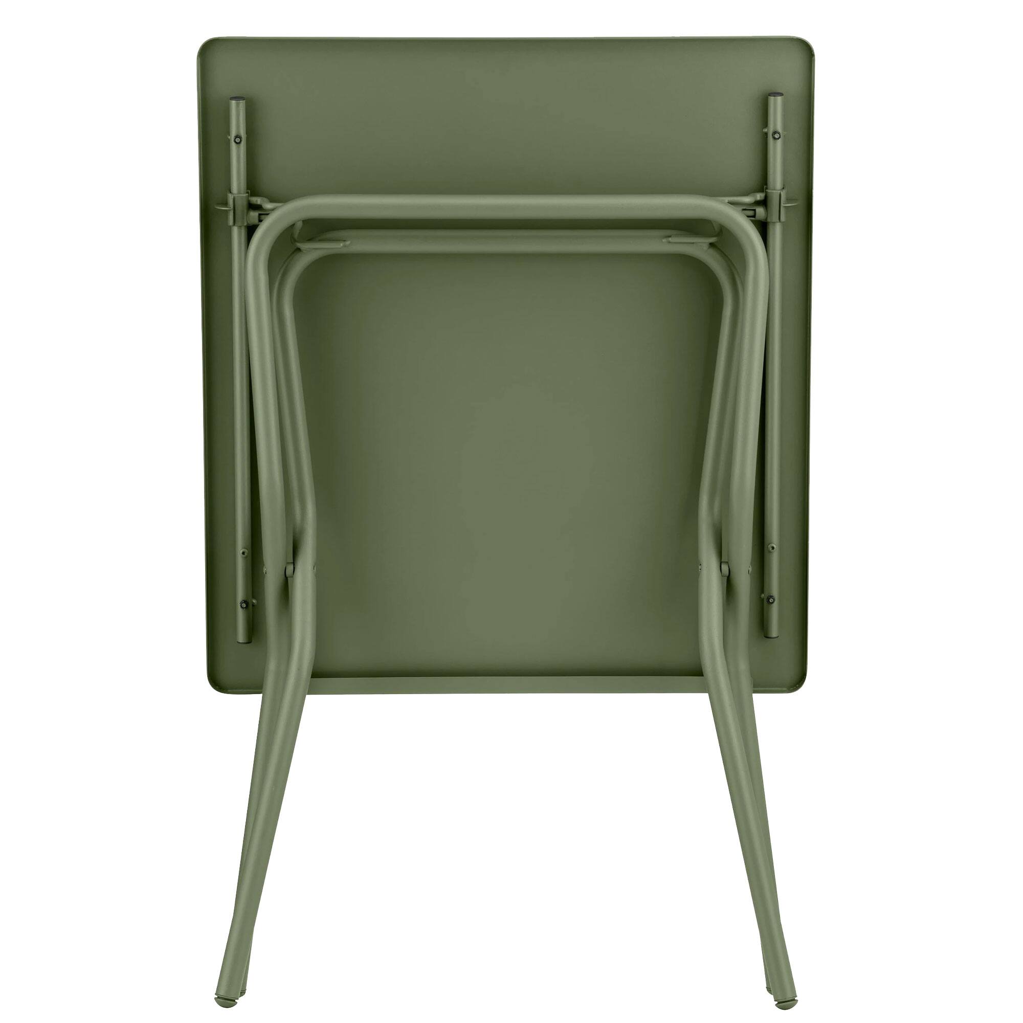 Alt View 1. Lafuma - Lafuma Balcony II Colorblock Steel Square Folding Outdoor Patio Table, Moss - Moss Green.