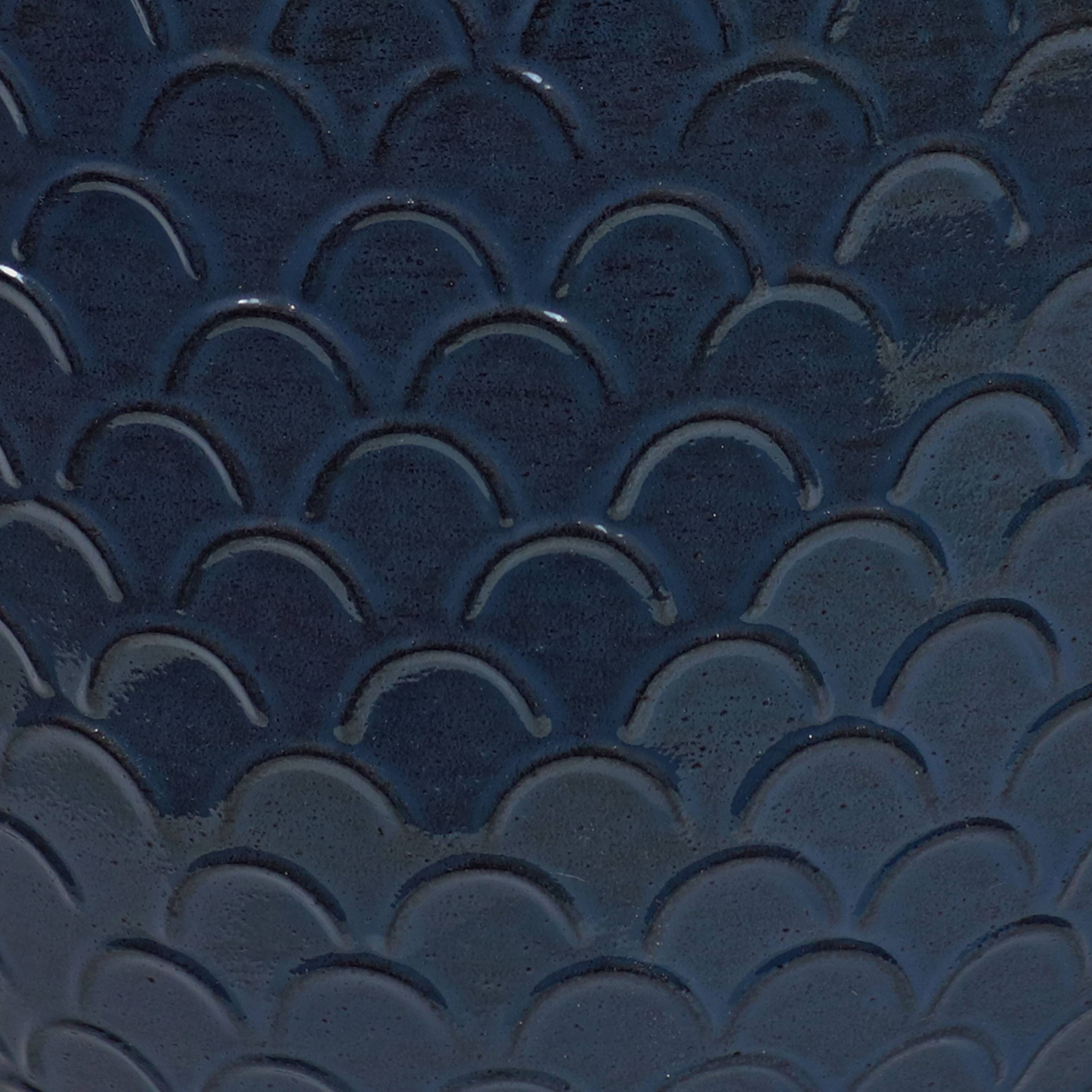 Alt View 3. Sunnydaze - Dinah Metal Planter - 12.5 in - Set of 4 - Navy Glaze.