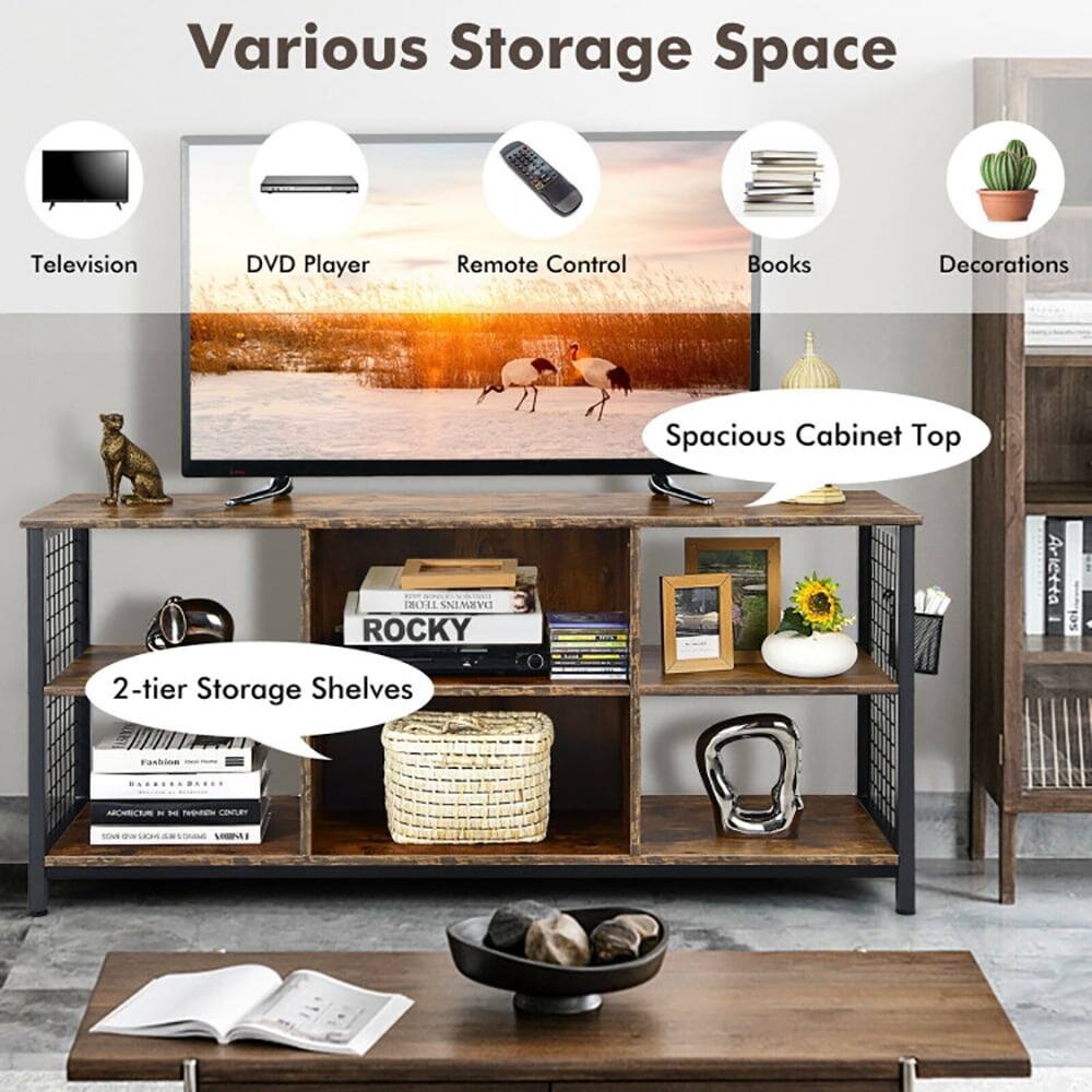 Various Storage Space  
Television  
DVD Player  
Remote Control  
Books  
Decorations  
Spacious Cabinet Top  
2-tier Storage Shelves  
Fashion  
ROCKY  
Arletta