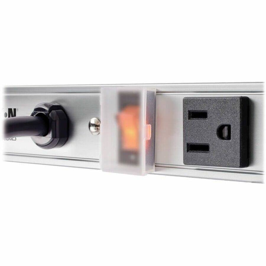 Alt View 5. Tripp Lite - Eaton Tripp Lite Series 24-Outlet Vertical Power Strip, 120V, 20A, L5-20P, 15 ft. (4.57 m) Cord, 72 in. - NEMA L5-20P - Black.