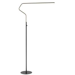 Jonathan Y - Julian 65.25" Integrated LED Metal Floor Lamp - Black