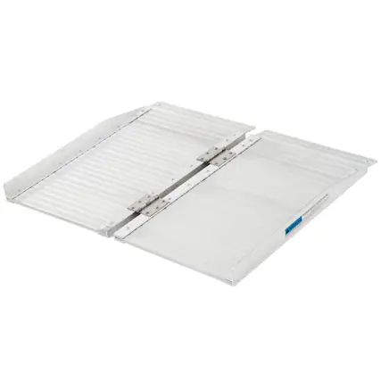 Front. Silver Spring - Silver Spring Mobility and Utility Ramp, 2 Foot Single Fold with 600 lb Capacity - Silver.