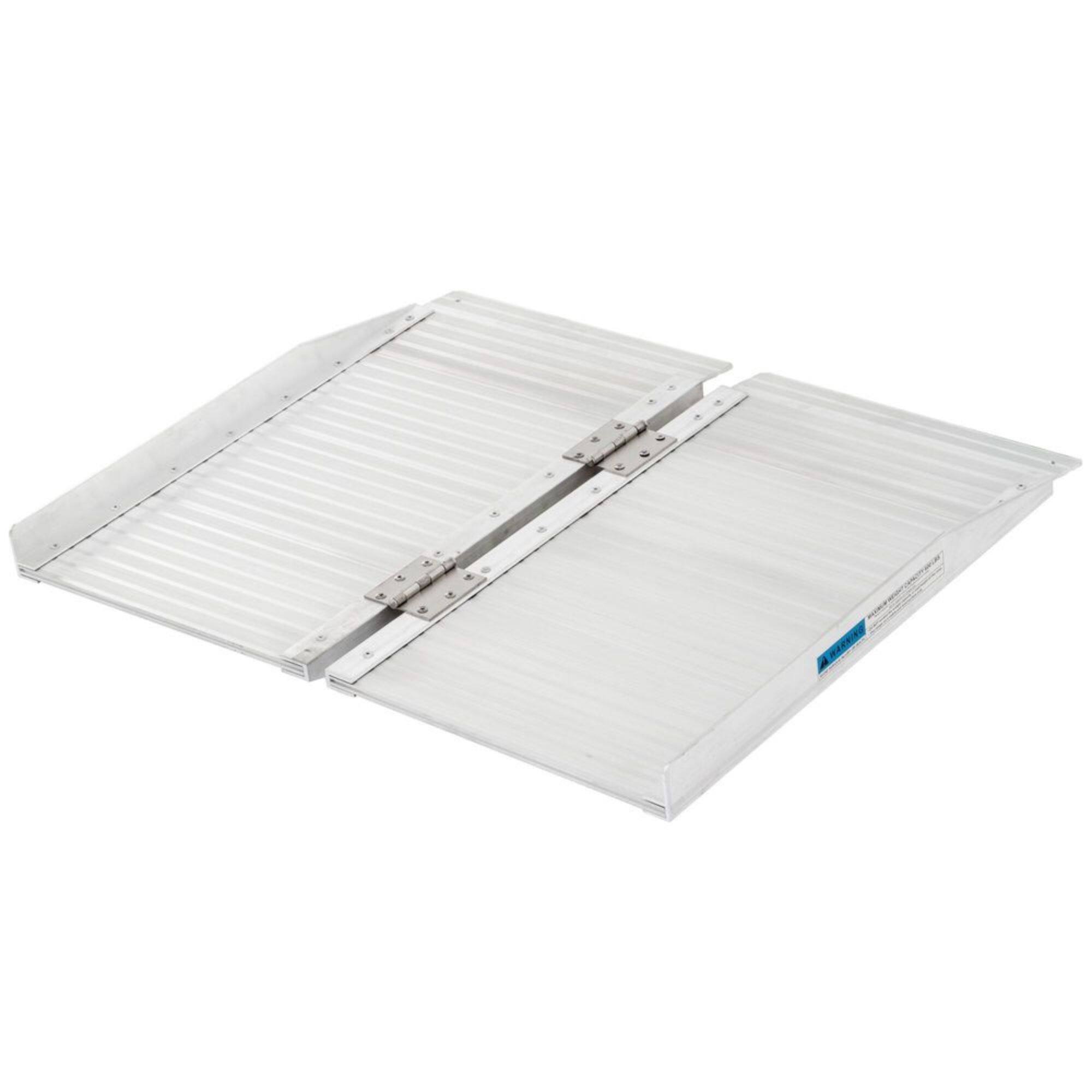 Front. Silver Spring - Silver Spring Mobility and Utility Ramp, 2 Foot Single Fold with 600 lb Capacity - Silver.