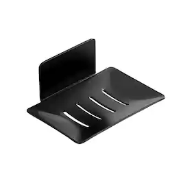 Kitcheniva - Black Carbon Steel Wall Mounted Bathroom Soap Holder