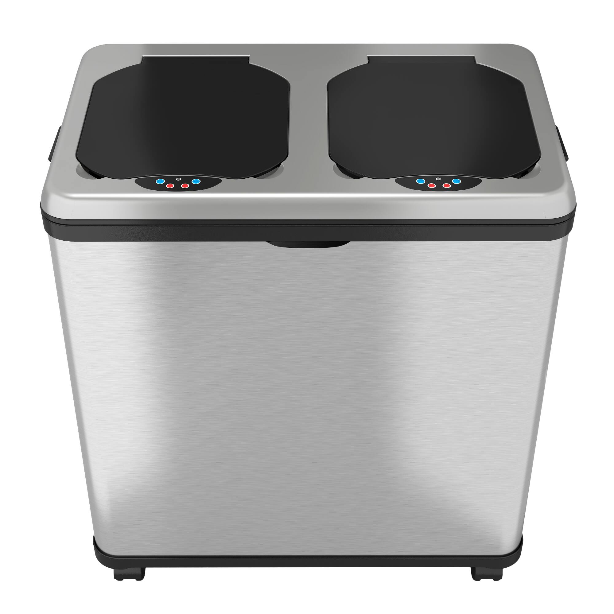 Alt View Zoom 15. iTouchless - 16-Gal. Touchless Recycle Trash Can - Stainless Steel.