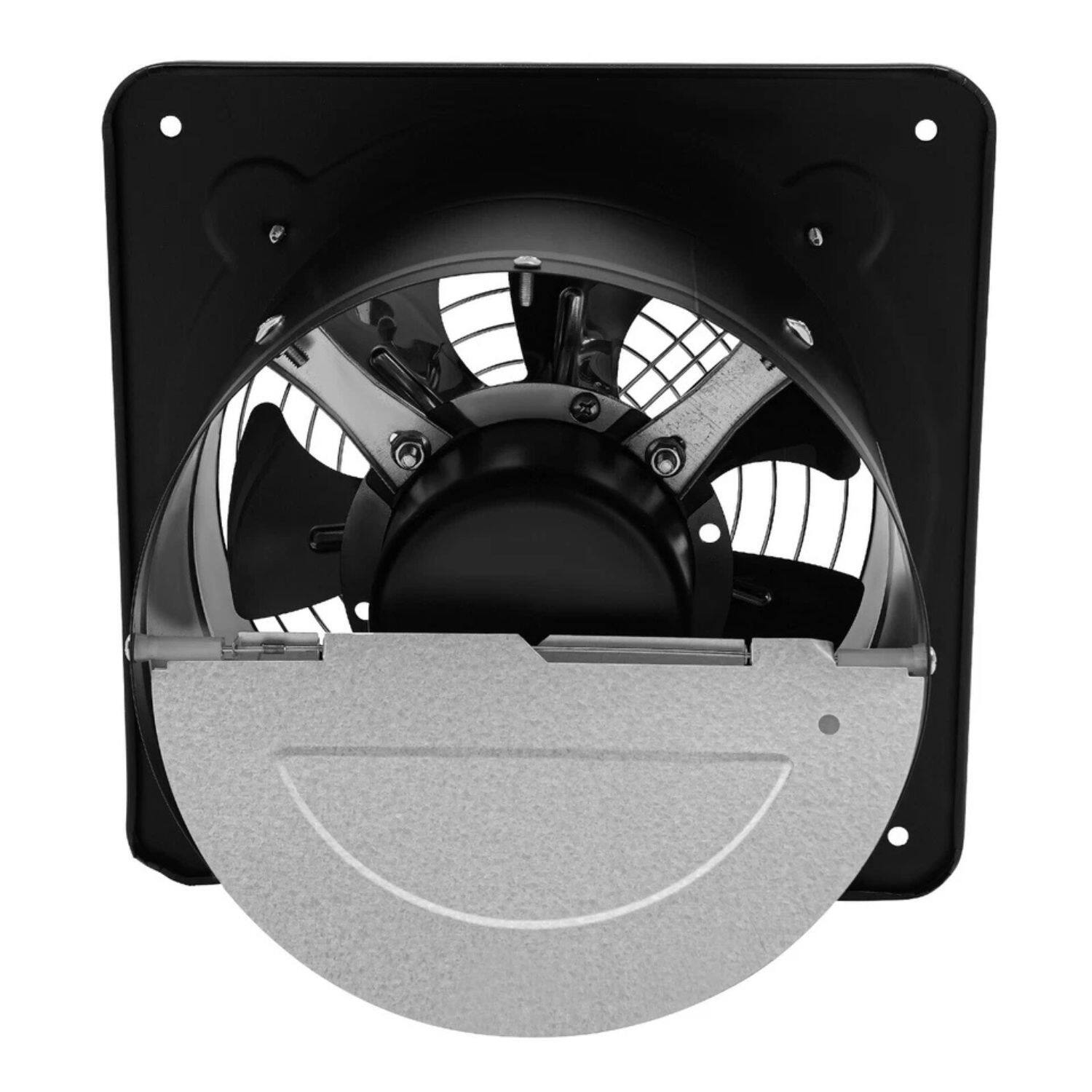 Angle. Home Collection - 8" Portable Wall-Mount Kitchen Exhaust Ventilation Fan with Backdraft Damper.
