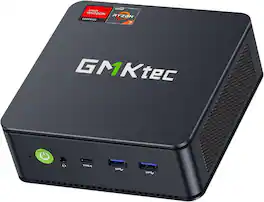 GMKtec - M6 Ultra Mini PC Gaming Ryzen 7640HS 16GB RAM DDR5 1TB SSD USB4, Dual 2.5G LAN, WiFi 6E, Triple 4K Display