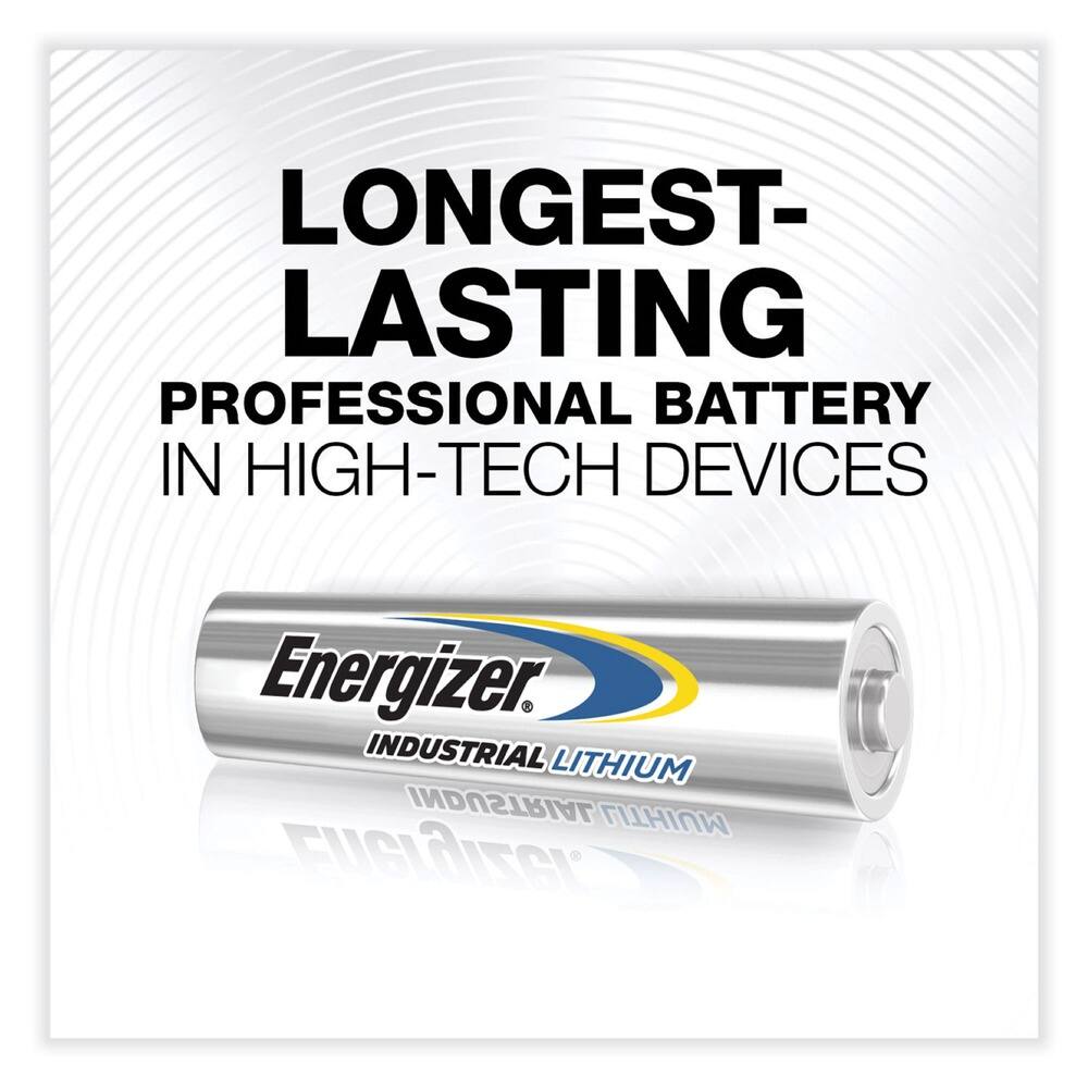 LONGEST-LASTING  
PROFESSIONAL BATTERY IN HIGH-TECH DEVICES  

Energizer  
INDUSTRIAL LITHIUM